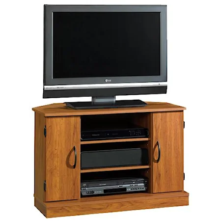 35" 2-Door Mission Corner TV Stand